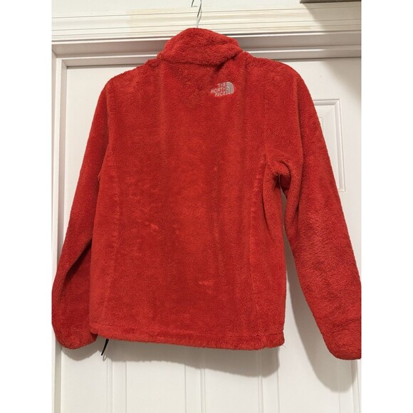 North Face Size XS Women's Red Fleece Zip up Front & Pockets - Picture 2 of 7